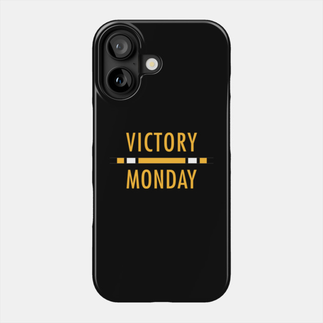 Pittsburgh Football Victory Monday Jersey Stripe Phone Case by Steel City Underground