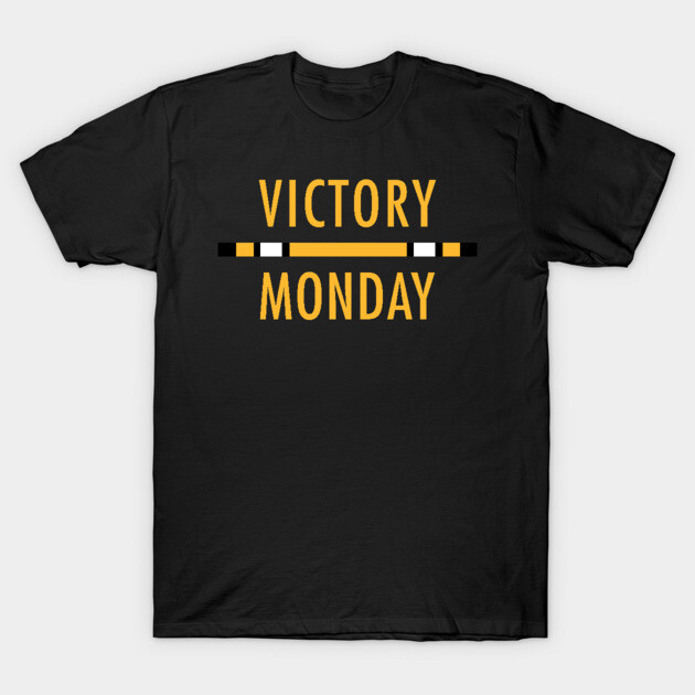 Pittsburgh Football Victory Monday Jersey Stripe T-Shirt by Steel City Underground