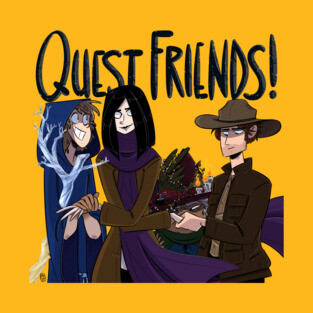 Quest Friends! Logo (Flashback Future) T-Shirt