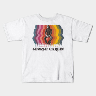 George Carlin Retro Fade Kids T-Shirt