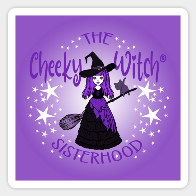 Purple Cheeky Witch® Sisterhood Magnet by Cheeky Witch