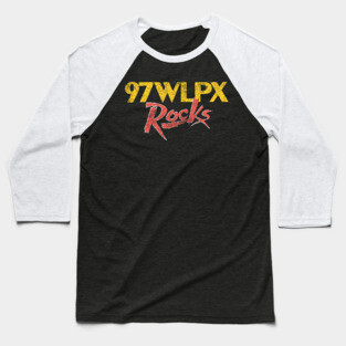 WLPX Milwaukee, Wisconsin / 70s Radio Station Baseball T-Shirt
