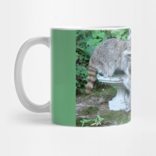 Raccoon Mom with 4 Kits Mug