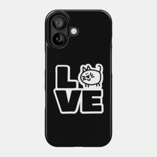 Love Cat Chonk Funny Animals Phone Case