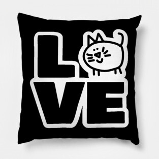 Love Cat Chonk Funny Animals Pillow