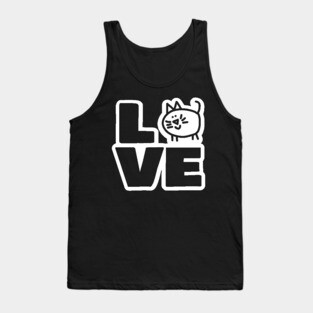 Love Cat Chonk Funny Animals Tank Top