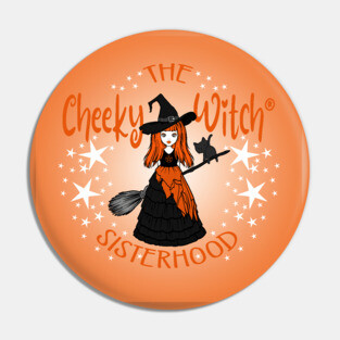 Orange Cheeky Witch® Sisterhood Pin