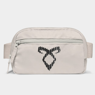Shadowhunters rune / The mortal instruments - Angelic power rune (lines divided with metallic flowers texture) - Clary, Alec, Jace, Izzy, Magnus - Mundane Bag