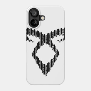 Shadowhunters rune / The mortal instruments - Angelic power rune (lines divided with metallic flowers texture) - Clary, Alec, Jace, Izzy, Magnus - Mundane Phone Case