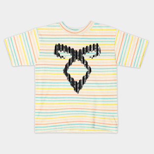 Shadowhunters rune / The mortal instruments - Angelic power rune (lines divided with metallic flowers texture) - Clary, Alec, Jace, Izzy, Magnus - Mundane Kids T-Shirt