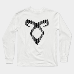 Shadowhunters rune / The mortal instruments - Angelic power rune (lines divided with metallic flowers texture) - Clary, Alec, Jace, Izzy, Magnus - Mundane Long Sleeve T-Shirt