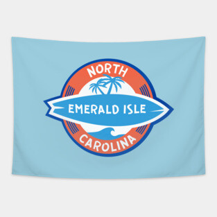 Emerald Isle NC Surf Tapestry