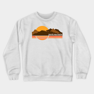 Jackson Hole Retro 70s Tourist Souvenir Crewneck Sweatshirt