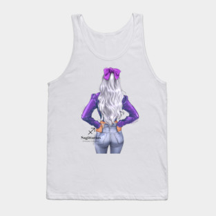 Sagittarius Zodiac Fashion Girl Tank Top