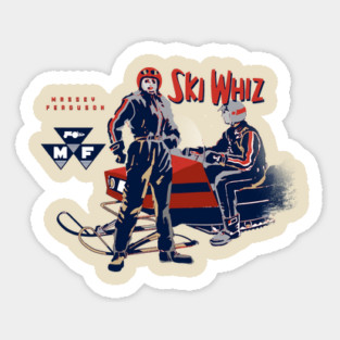 Ski Whiz snow mobiles by Massey Ferguson Sticker