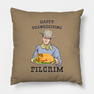 Happy Thanksgiving Pilgrim Pillow