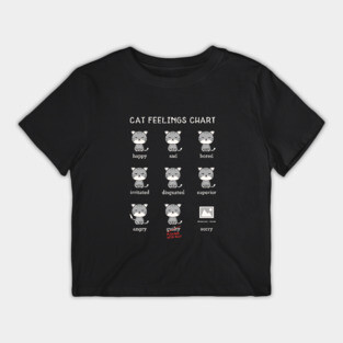 Cat Feelings Chart T-Shirt