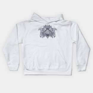 Lotus Mandala French Bulldog Kids Hoodie