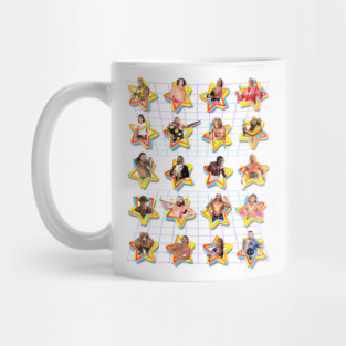 Retro Pro Wrestling Stars Mug