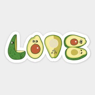 LOVE AVOCADO Sticker