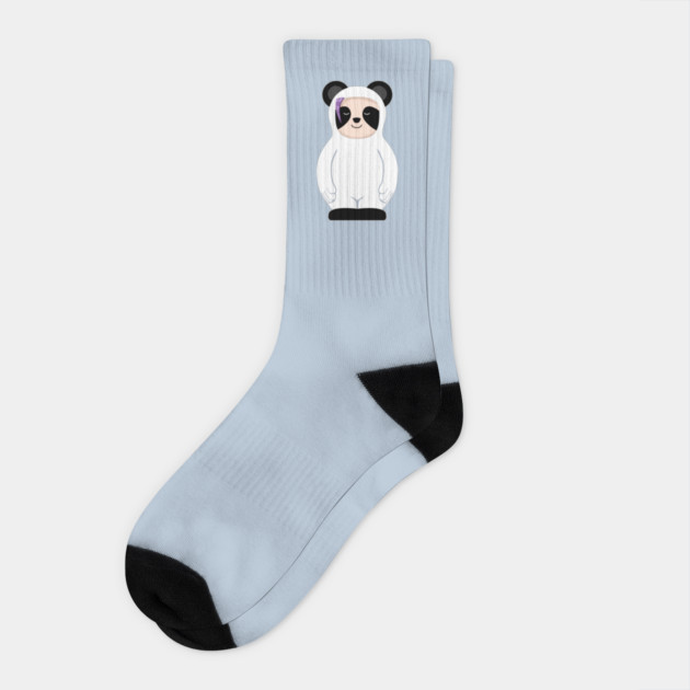 CUTE PANDA GIRL? Socks by droidmonkey