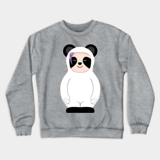 CUTE PANDA GIRL? Crewneck Sweatshirt by droidmonkey