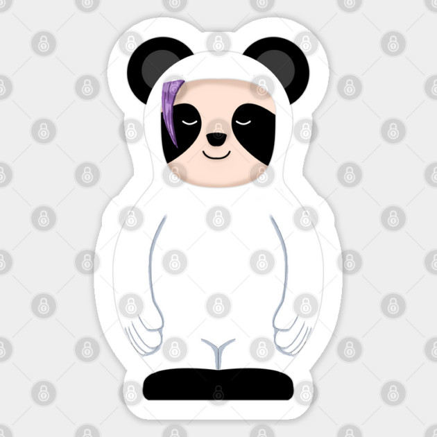 CUTE PANDA GIRL? Sticker by droidmonkey