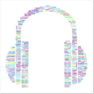 headphones Posters and Art