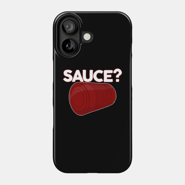 Thanksgiving Sauce? Solid Unsliced Canned Cranberry Sauce Phone Case by belownormal