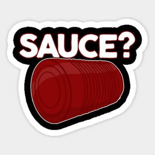 Thanksgiving Sauce? Solid Unsliced Canned Cranberry Sauce Sticker