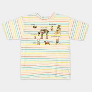 Dogs Collage Kids T-Shirt