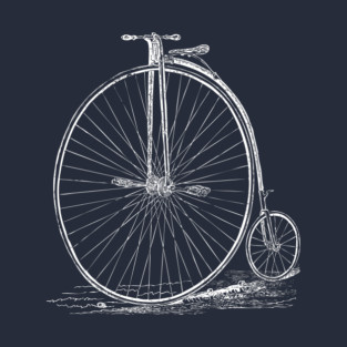 Old Retro Bicycle White T-Shirt