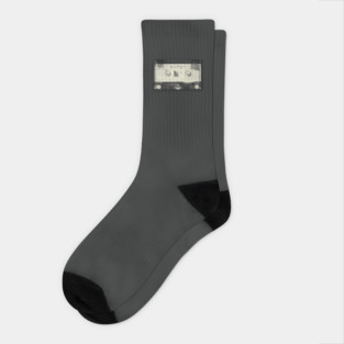 Negative Retro Cassette Tape Socks