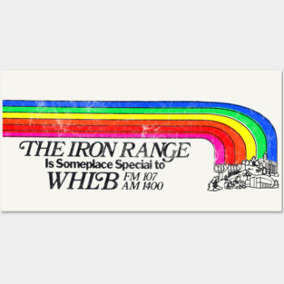 WHLB Minnesota The Iron Range / 80s Radio Station Posters and Art