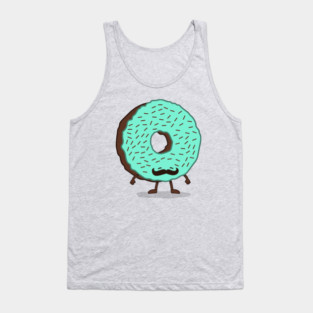 The Mustache Donut Tank Top