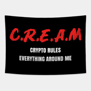 Crypto Cream Tapestry