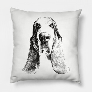 Basset Hound gift for Basset Owners Pillow