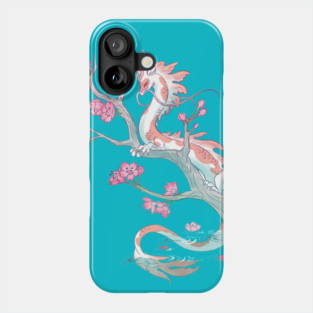 Koi Dragon Serene Sakura Phone Case