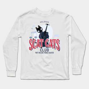 Scat Cats Club Port Orleans French Quarter Resort Orlando Long Sleeve T-Shirt