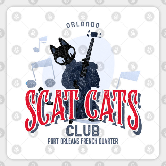 Scat Cats Club Port Orleans French Quarter Resort Orlando Sticker by Joaddo