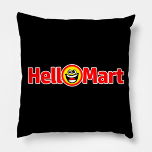 HelloMart Smiley Face Logo Pillow