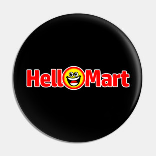 HelloMart Smiley Face Logo Pin