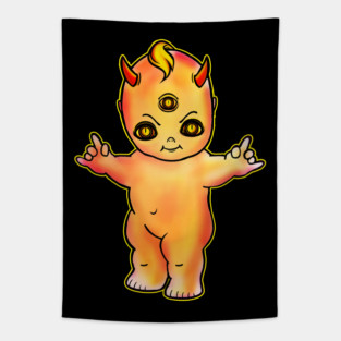 Kewpie Demon Baby Doll Tapestry