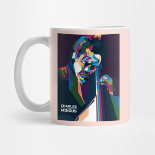 Popart Charles Mingus in WPAP Mug
