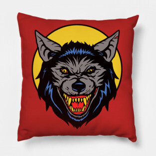 Retro Werewolf Pillow