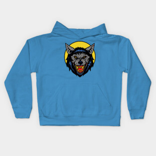 Retro Werewolf Kids Hoodie