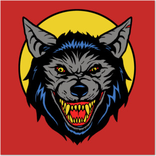 Retro Werewolf Posters and Art