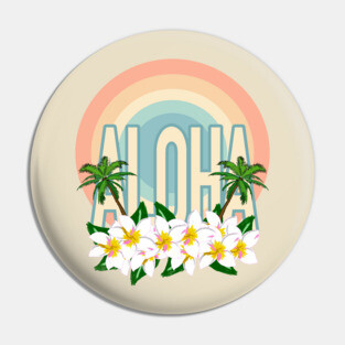 Aloha hawaiian tropical flowers Pin