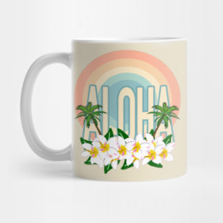 Aloha hawaiian tropical flowers Mug