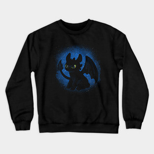 Night Fury Toothless Dragon Crewneck Sweatshirt